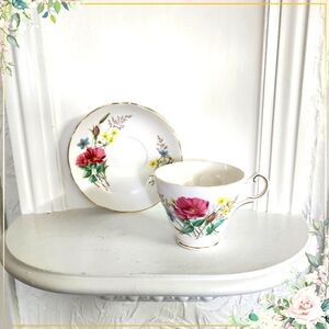 Regency English Wild Flowers Tea Cup & Saucer